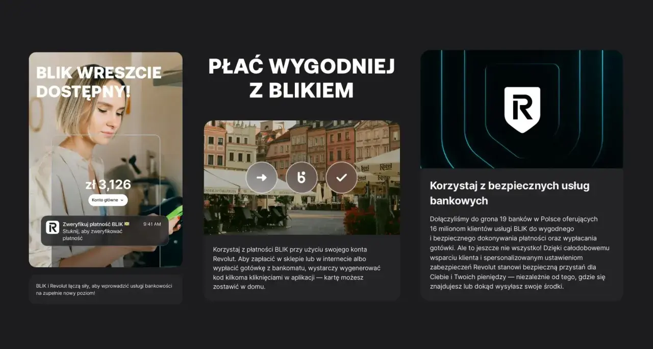 Revolut wypłata BLIK: wygodne płatności i bezpieczeństwo. Szybko i łatwo zapłacisz w sklepie, internecie lub wypłacisz gotówkę.