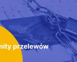 Karta płatnicza z kłódką i łańcuchem na klawiaturze. Sprawdź limity przelewów ipko przelew natychmiastowy.