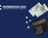 Euro banknoty, monety i kalkulatory symbolizują rozliczenia podatkowe, w tym nieograniczony obowiązek podatkowy w Niemczech. INTERNOVA-TAX pomoże odzyskać podatek.