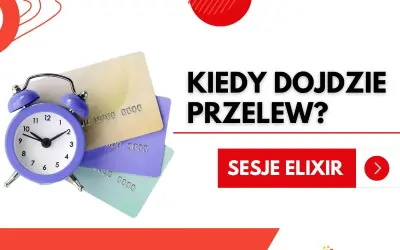 Budzik i karty płatnicze obok pytania "Kiedy dojdzie przelew?". Dowiedz się, ile idzie przelew z Niemiec.