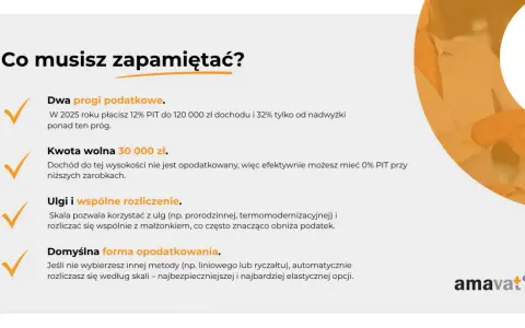 Informacje o podatkach: dwa progi, kwota wolna 30 tys. zł, ulgi, wspólne rozliczenie, domyślna forma opodatkowania. Zrozum swój ograniczony obowiązek podatkowy.