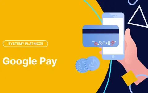 Dowiedz się, jak włączyć Google Pay, by płacić telefonem. Grafika przedstawia smartfon z kartą i monetami.