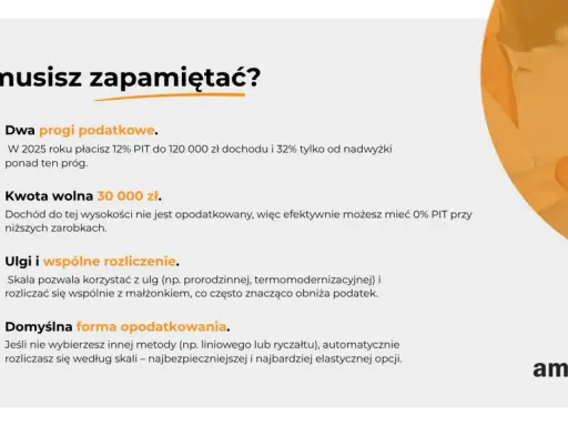 Informacje o podatkach: dwa progi, kwota wolna 30 tys. zł, ulgi, wspólne rozliczenie, domyślna forma opodatkowania. Zrozum swój ograniczony obowiązek podatkowy.