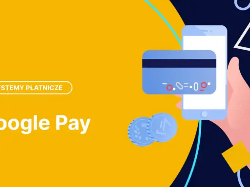 Dowiedz się, jak włączyć Google Pay, by płacić telefonem. Grafika przedstawia smartfon z kartą i monetami.