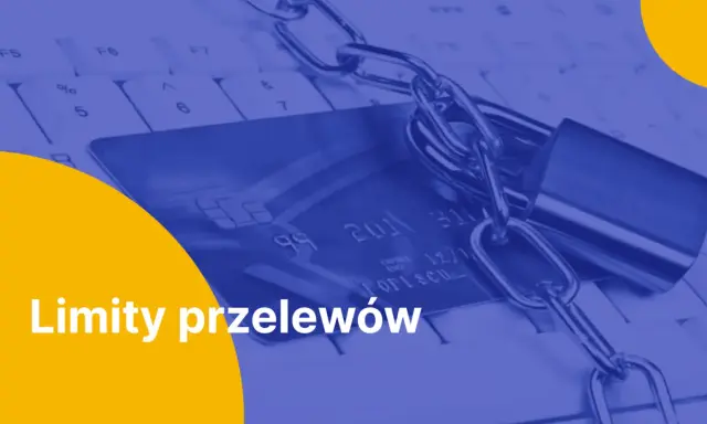 Karta płatnicza z kłódką i łańcuchem na klawiaturze. Sprawdź limity przelewów ipko przelew natychmiastowy.