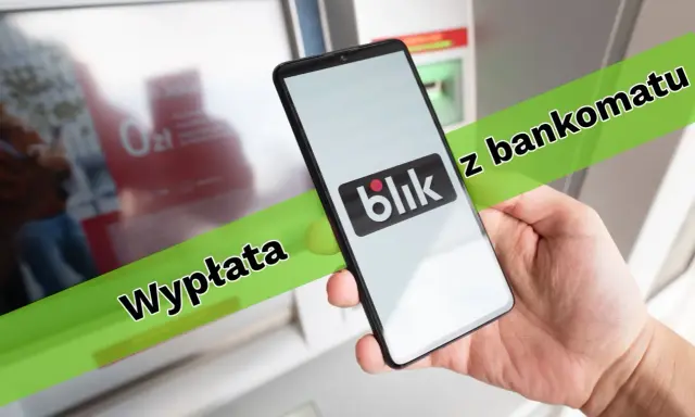 Wypłata z bankomatu za pomocą telefonu z aplikacją Blik. Szybko i wygodnie.
