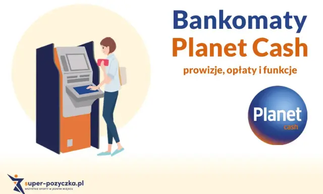 Kobieta korzysta z bankomatu Planet Cash. Sprawdź prowizje, opłaty i funkcje darmowe bankomaty Planet Cash.