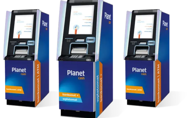 Trzy wpłatomaty Planet Cash. Szybka wpłata gotówki i BLIK.