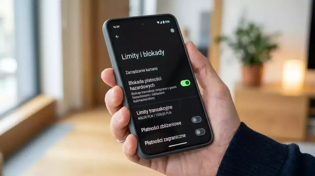 Kontrola nad wydatkami w BNP Paribas: blokada transakcji hazardowych w aplikacji mobilnej.