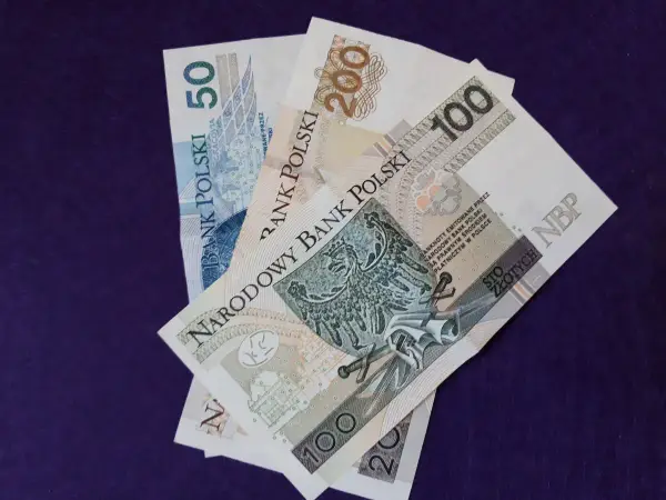 Polskie banknoty: 50, 100, 200 zł. To pokazuje, jakie przelewy są monitorowane w Polsce.